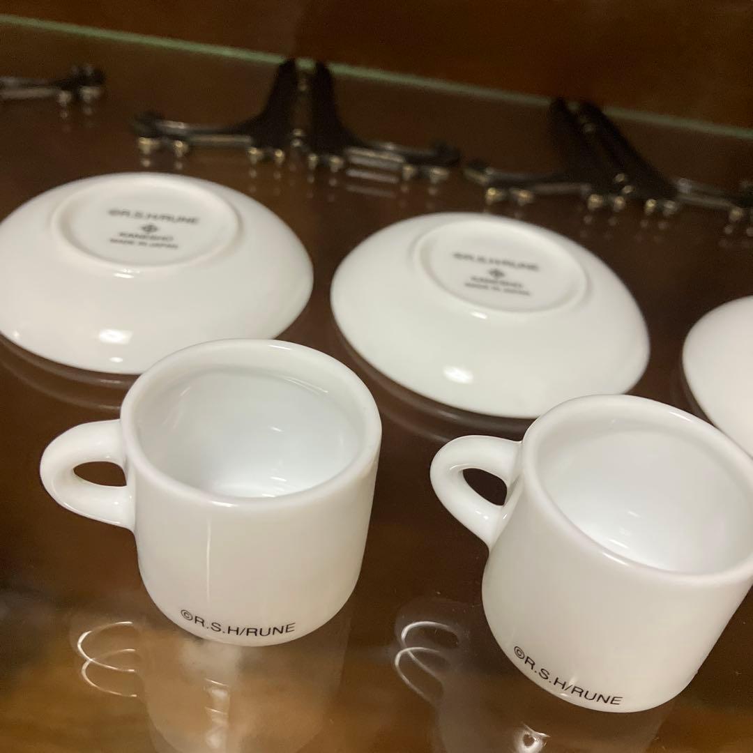 内藤ルネ　ミニチュア　カップ　ソーサー　陶器製　ディスプレイ　昭和　レトロ