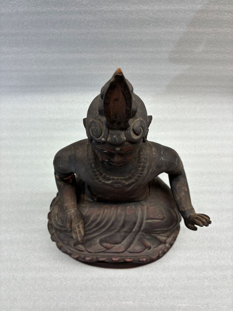 仏像　木彫り　時代物　高さ約41㎝