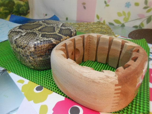 (送料無料)17.980円　盛嶋風チーガ(木枠)を蛇皮強化(二重張)型チーガに!