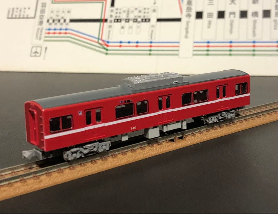 管理番号1675 京急2000形3扉車Nゲージ塗装済キット素人組立品4両