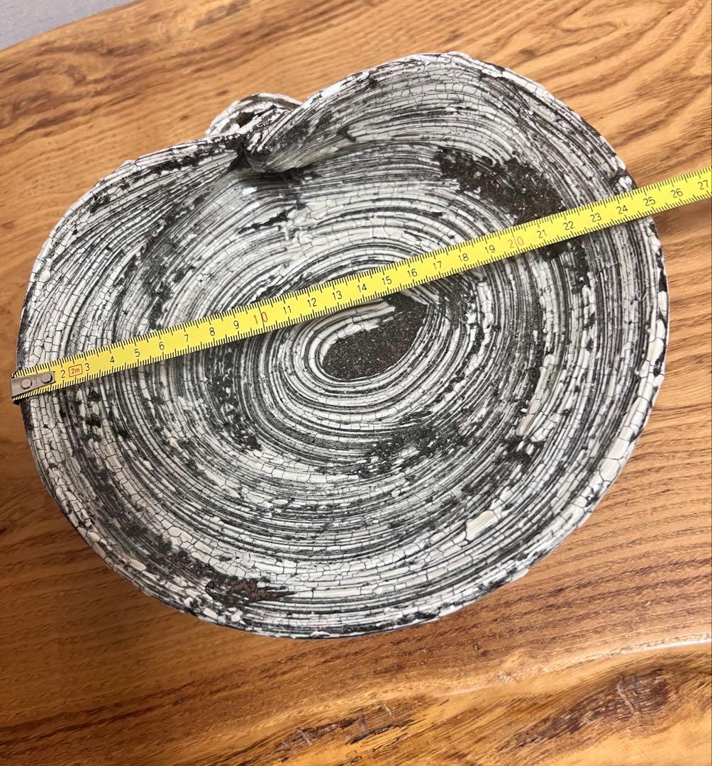 中川自然坊　刷毛目唐津　蛤鉢　入手困難品　美品　8寸鉢