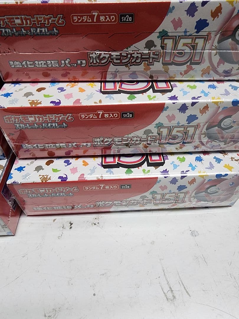 ポケモンカード151 シュリンク付き未開封6個とバイオレットex 5個