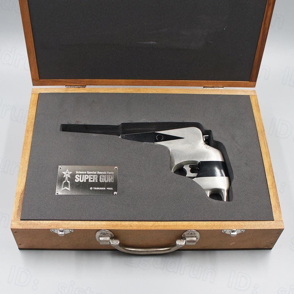 【レア】　スーパーガン　直筆サイン入り 木製専用ケース付き　ウルトラマン