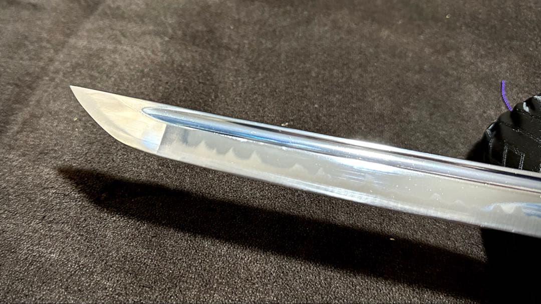 居合練習用 模造刀 居合刀 模擬刀 本鮫柄 日輪刀風菊鍔 互の目仕立て刃文