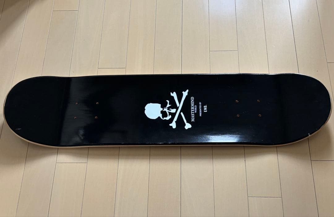 コラボ/スケボー/デッキ/別注/マスターマインド/限定/スカル/ロゴ/END.