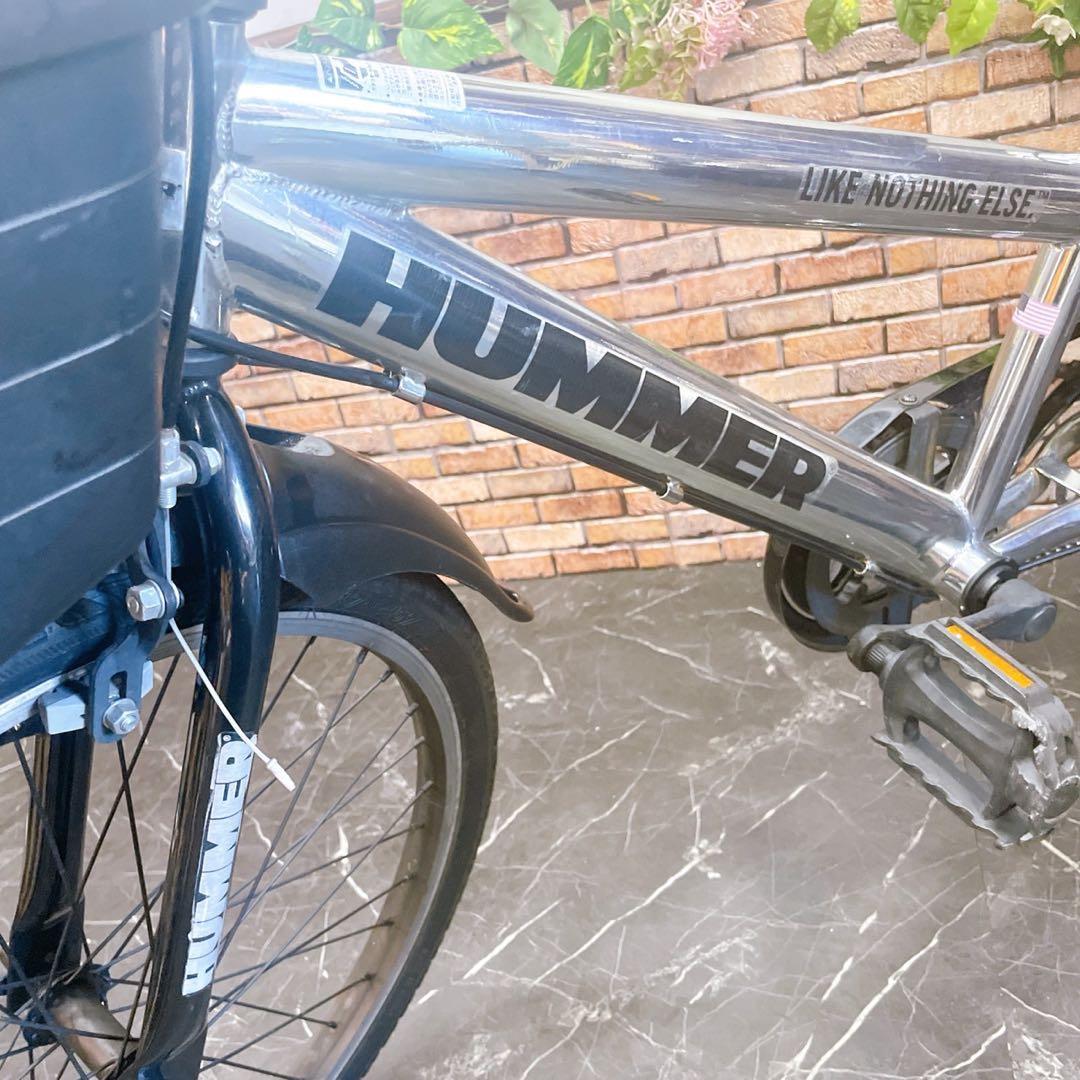 【53】子供用自転車 子供車 HUMMER ガンメタ 22インチ