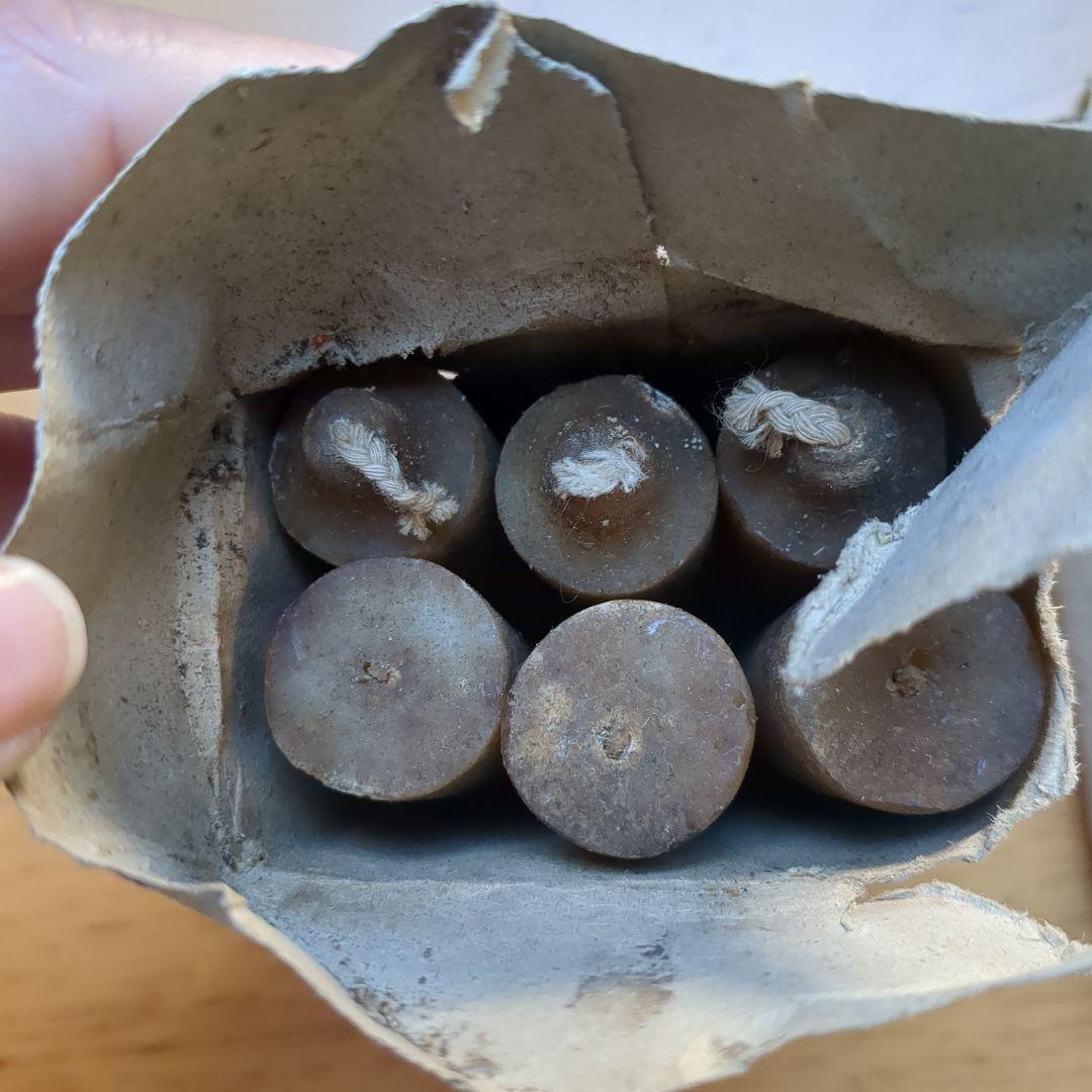 【レア】日本海軍　蝋燭　アーミーグッズ　ミニタリーグッズ　旧日本軍　軍隊