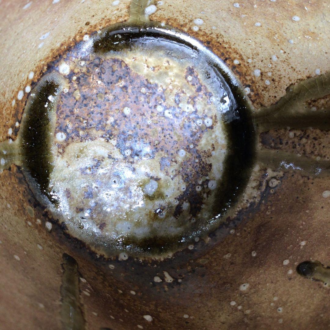 Ｎ２４４　菱水指　『信楽焼』『保庭楽入造』『久田宗也　尋牛斎　箱書』　共箱