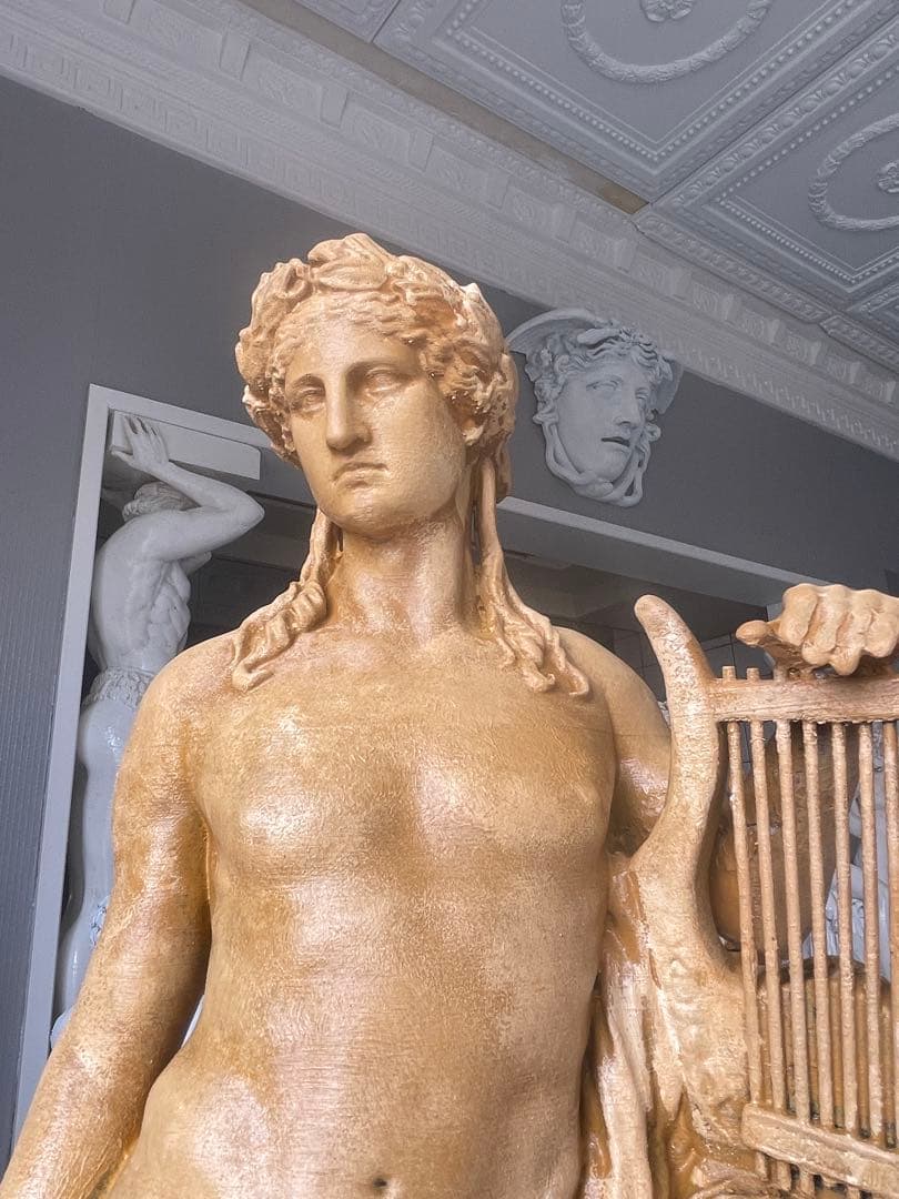 アポロン-光（太陽)高さ60cm,音楽 詩の古代ギリシャ神像 彫刻 彫像