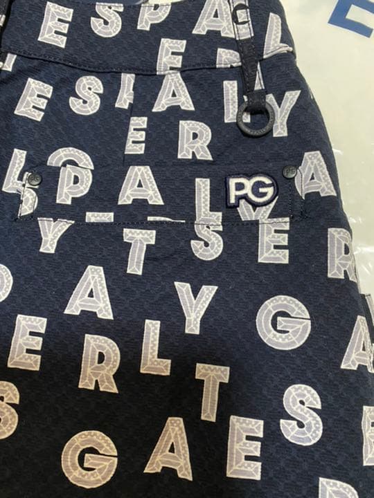 パーリーゲイツ アートピケダイヤカットロゴプリントスカートレディスサイズ1