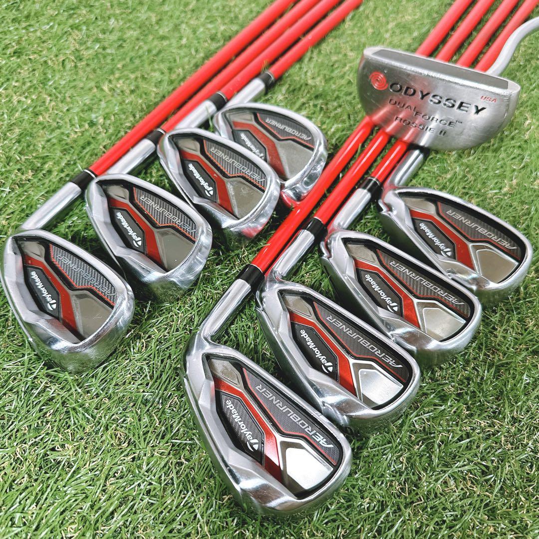 【豪華モデル統一】テーラーメイド エアロバーナー メンズゴルフセット 13本 R