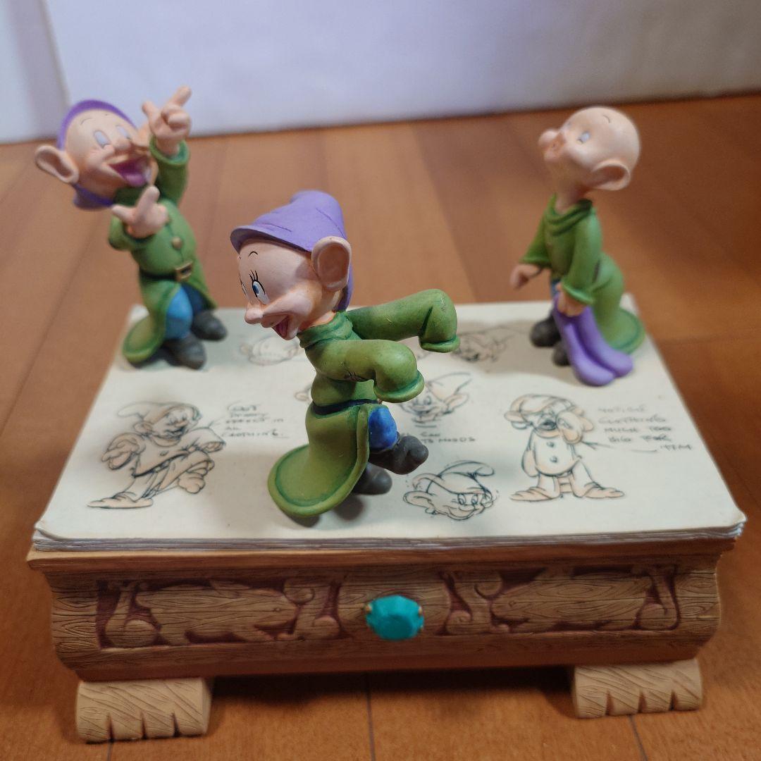 【美品】　ディズニー白雪姫の小人のフィギュア付きボックス