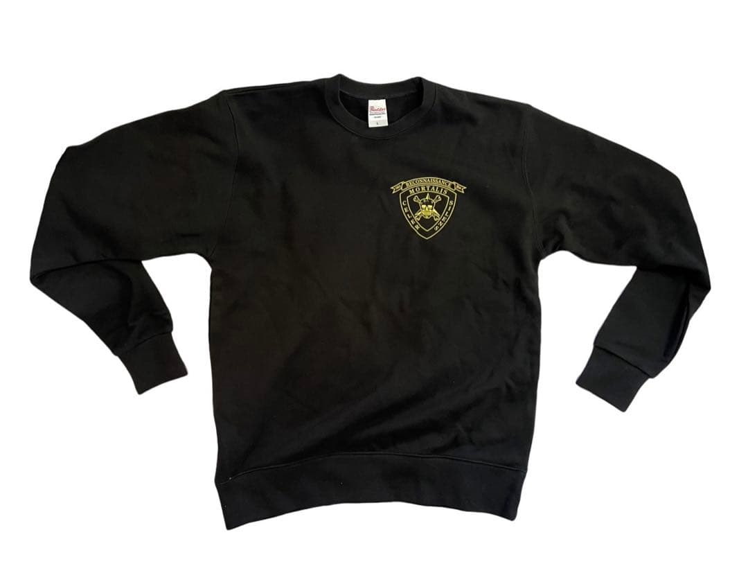 米海兵隊フォースリーコン丸首スエット黒色XLサイズ未使用品