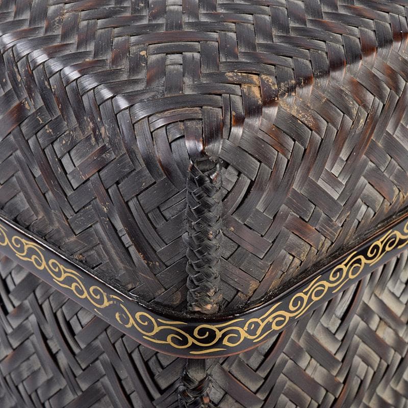 秋峰斉作　御所篭　茶籠　高取八仙作　茶碗など　十一点一式　共箱　G　R8976