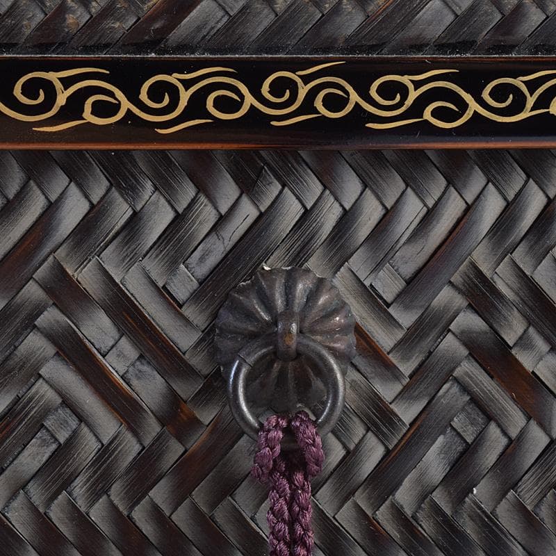 秋峰斉作　御所篭　茶籠　高取八仙作　茶碗など　十一点一式　共箱　G　R8976