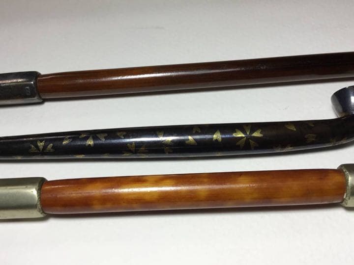◆煙管３本◆勲六等瑞宝章 金工師 吉田省吾作 純村田張煙管 純銀 キセル 喫煙具