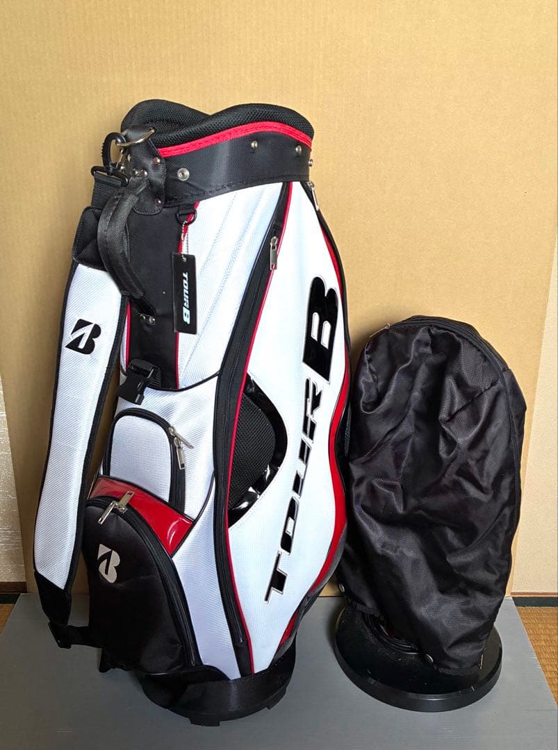 ブリヂストン TOUR B キャディバッグ （ホワイト/レッド）