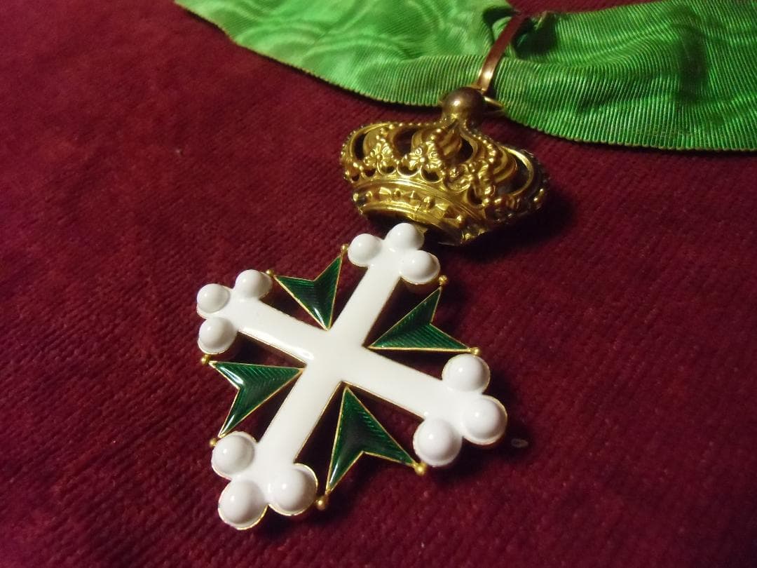 Ｉイタリア軍/王国＊聖マウリッツィオ ・ ラザロ騎士十字勲章（実物）