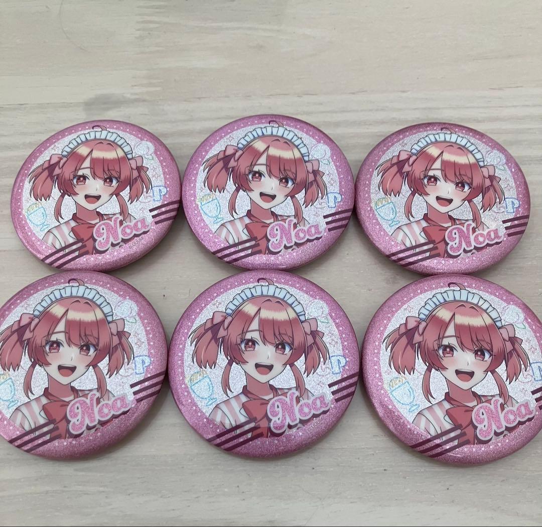 カラフルピーチ　のあさん　ダイナー缶バッジ6個セット