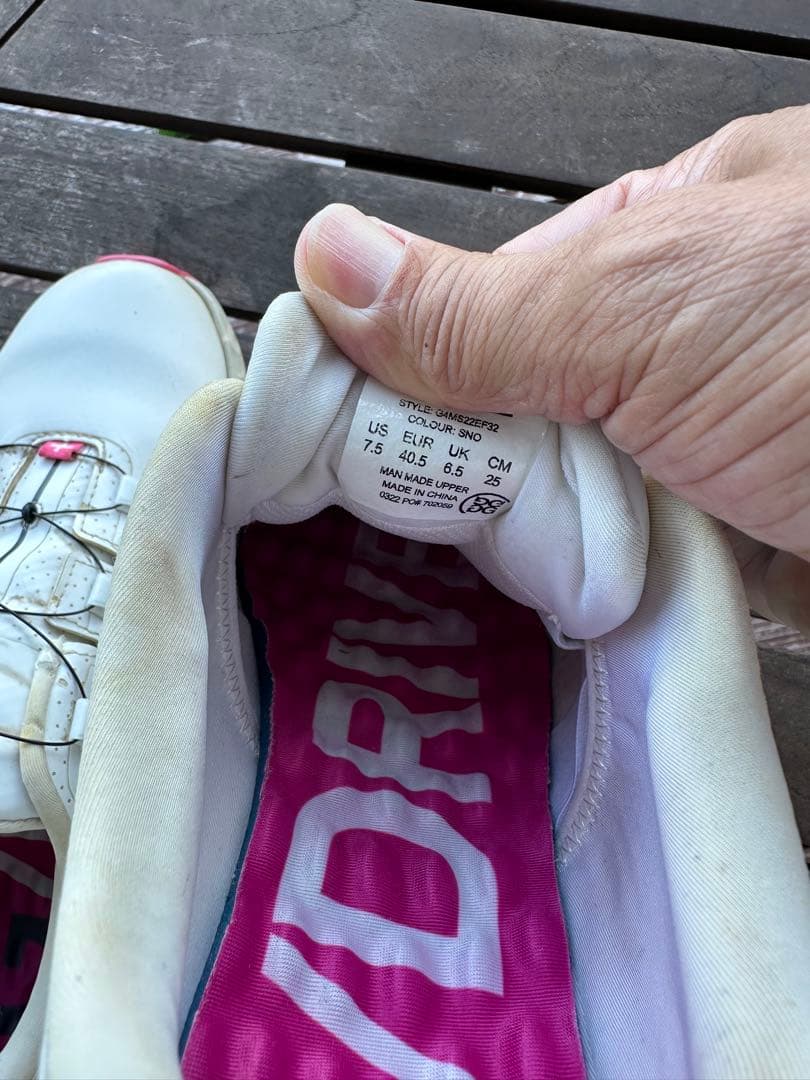 定価44,000 G/FORE ホワイトゴルフシューズ 25.0 ジーフォア