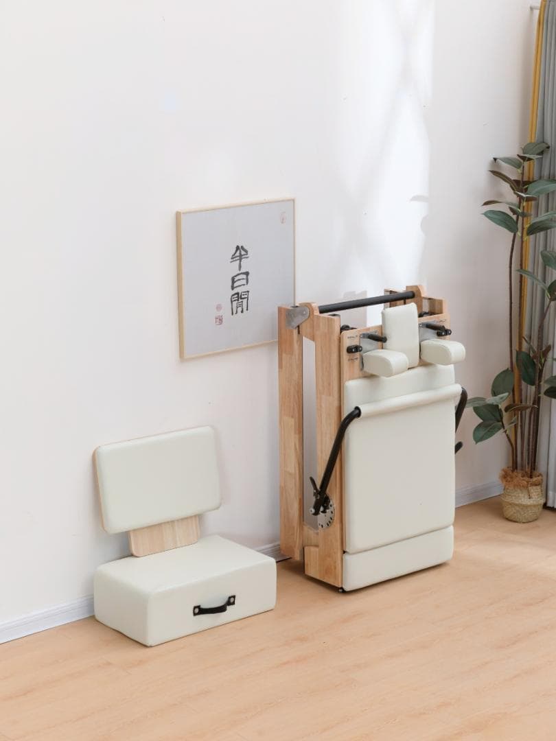 「入荷完了、すぐに発送可能」ウッドフォルダブルピラティスリフォーマー セット