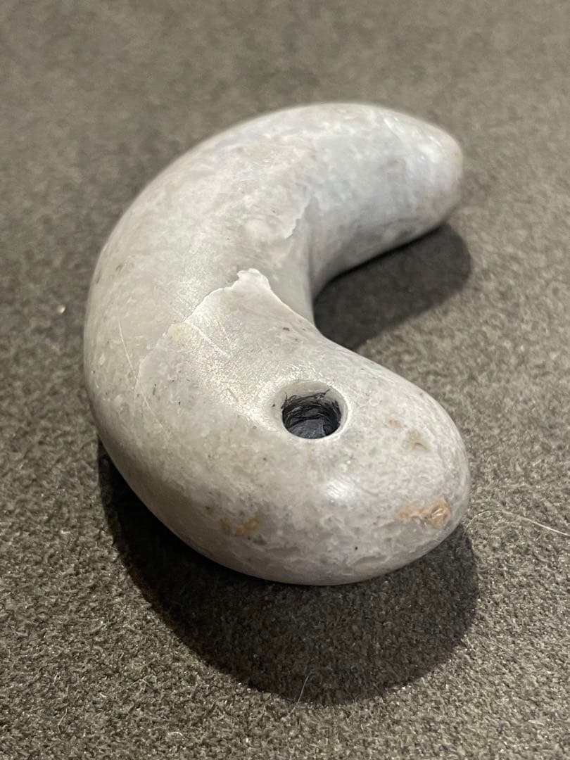 古墳時代　石製勾玉　出土　ジャスパー　滑石　大型