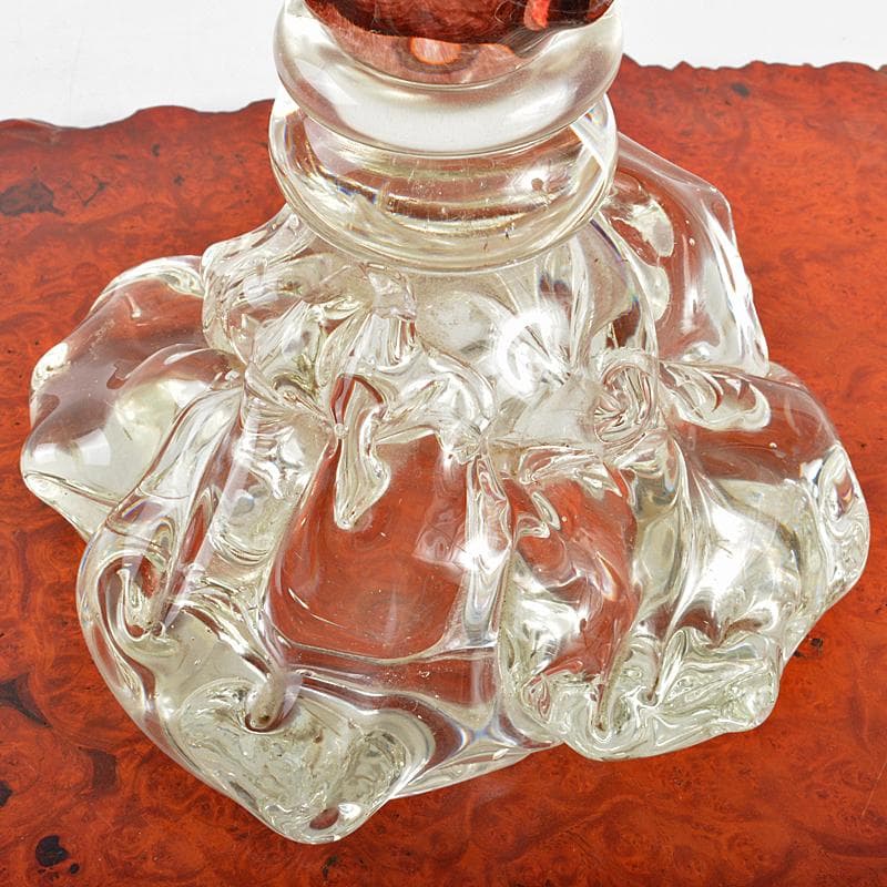 ガラス造形作家　イワタルリ　岩田瑠璃　ガラス器　花瓶　共箱　D　R7497B