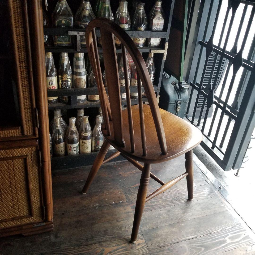 希少　飛弾産業　ヴィンテージ　キツツキ　穂高　シリーズ　ボウバック　チェア