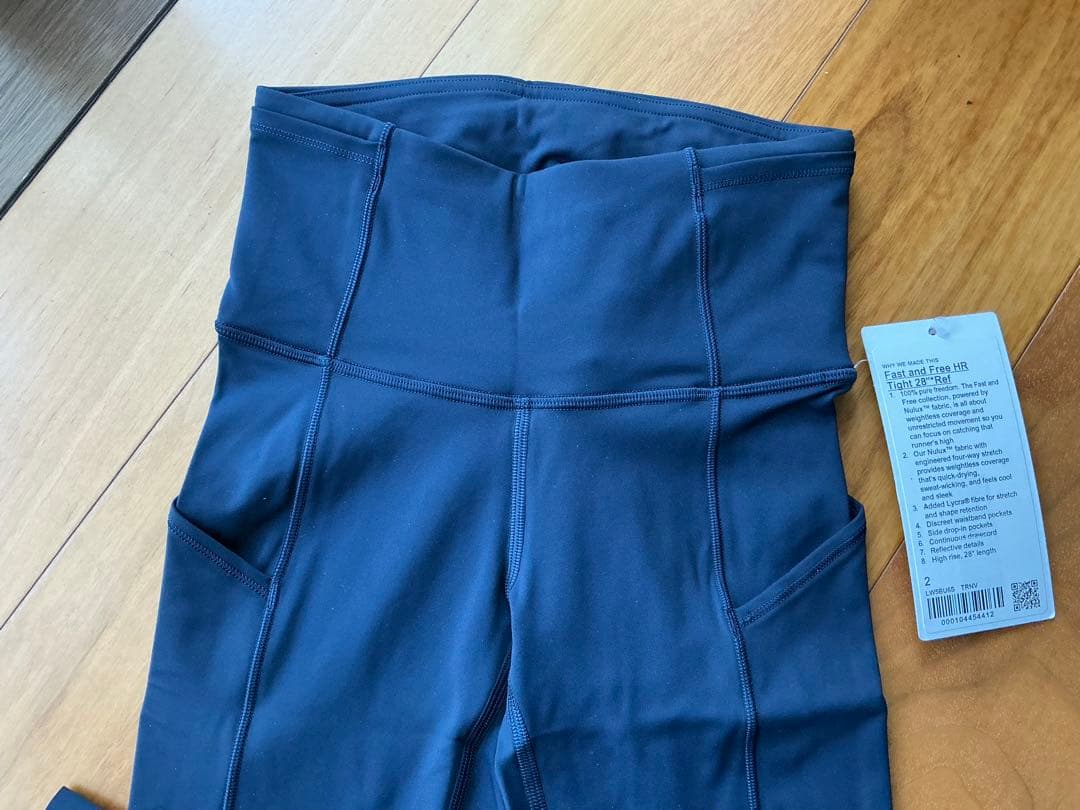 lululemon　ランニングタイツ・レギンス　TrueNavy サイズUS2