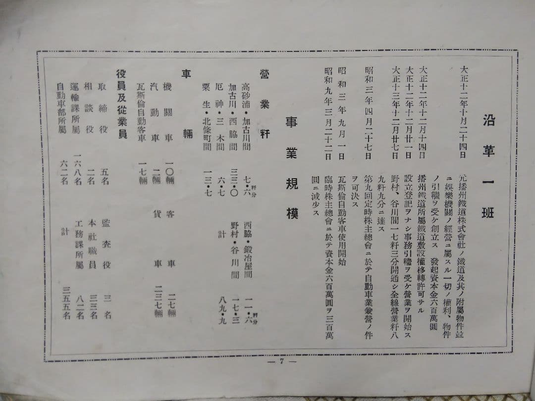 播丹鐡道株式会社  15周年記念 (昭和初期、レトロ)