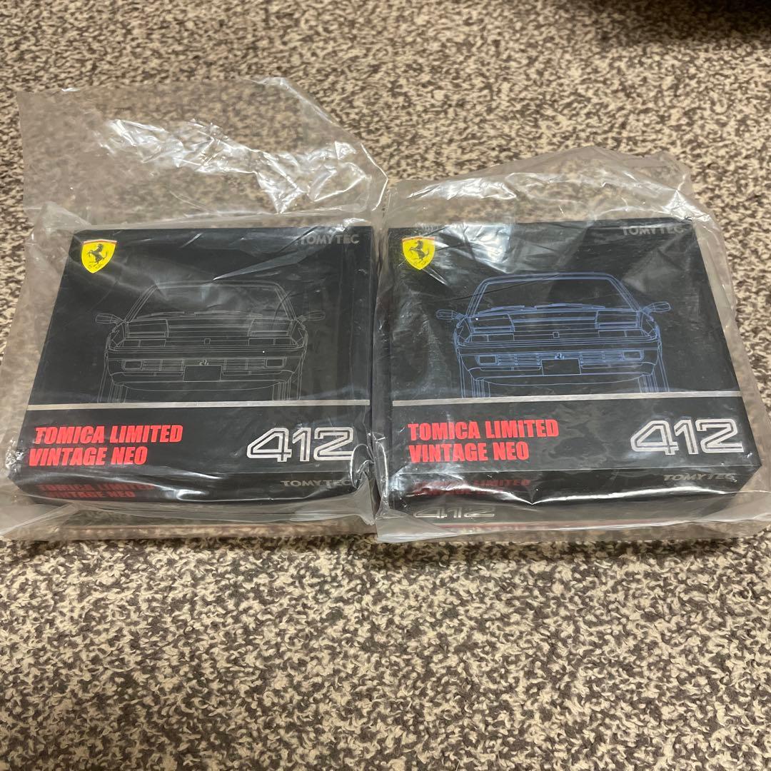 【新品未使用】 TOMICA Ferrari 412 2個セット 青 黒