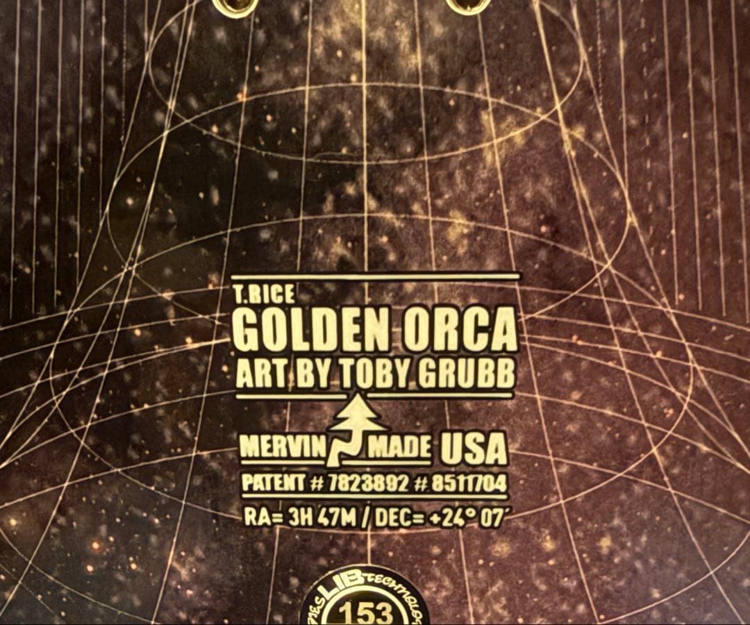 新品未使用　25-26 LIBTECH T.RICE GOLDEN ORCA