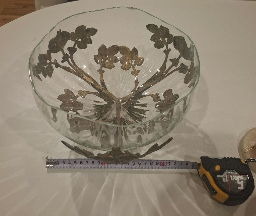 アンティーククリスタルガラスフルーツプレート