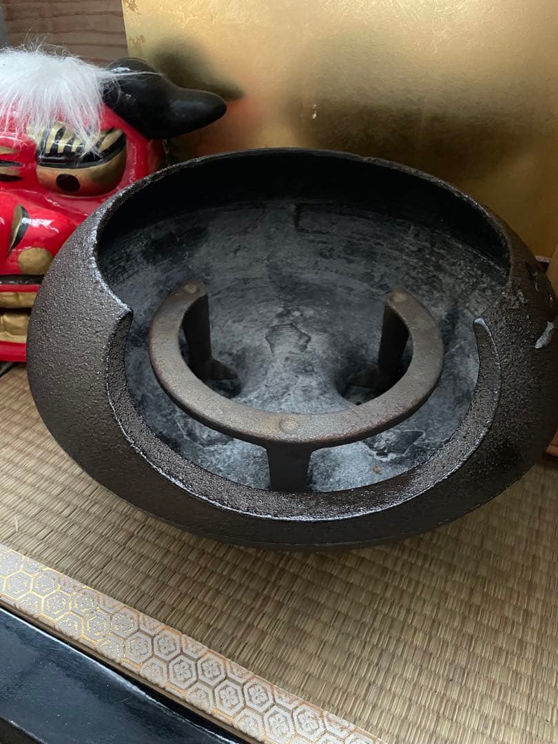 ☆美品 未使用　龍敏堂造　風炉 五徳 茶道具