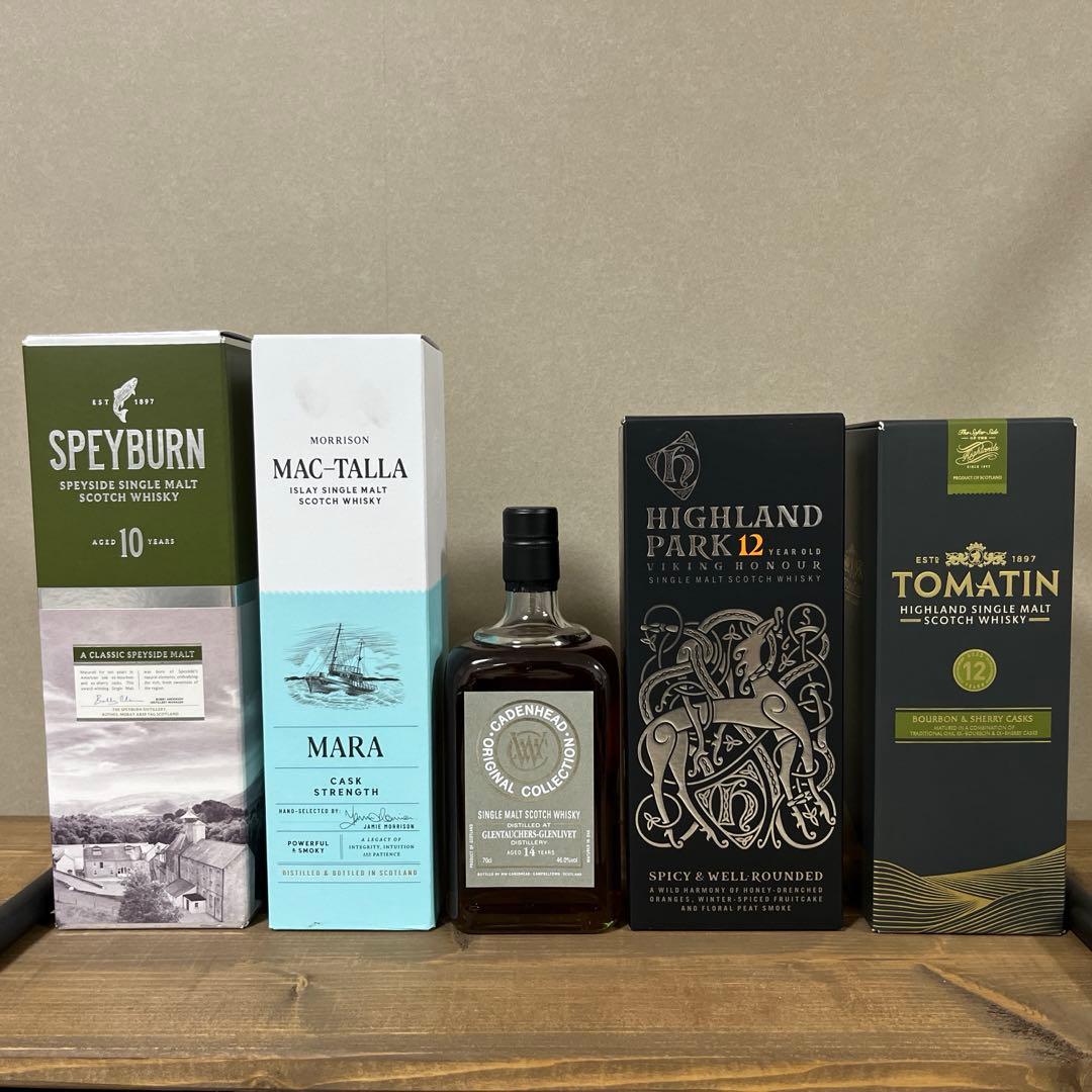 シングルモルト　ウィスキー　5本セット
