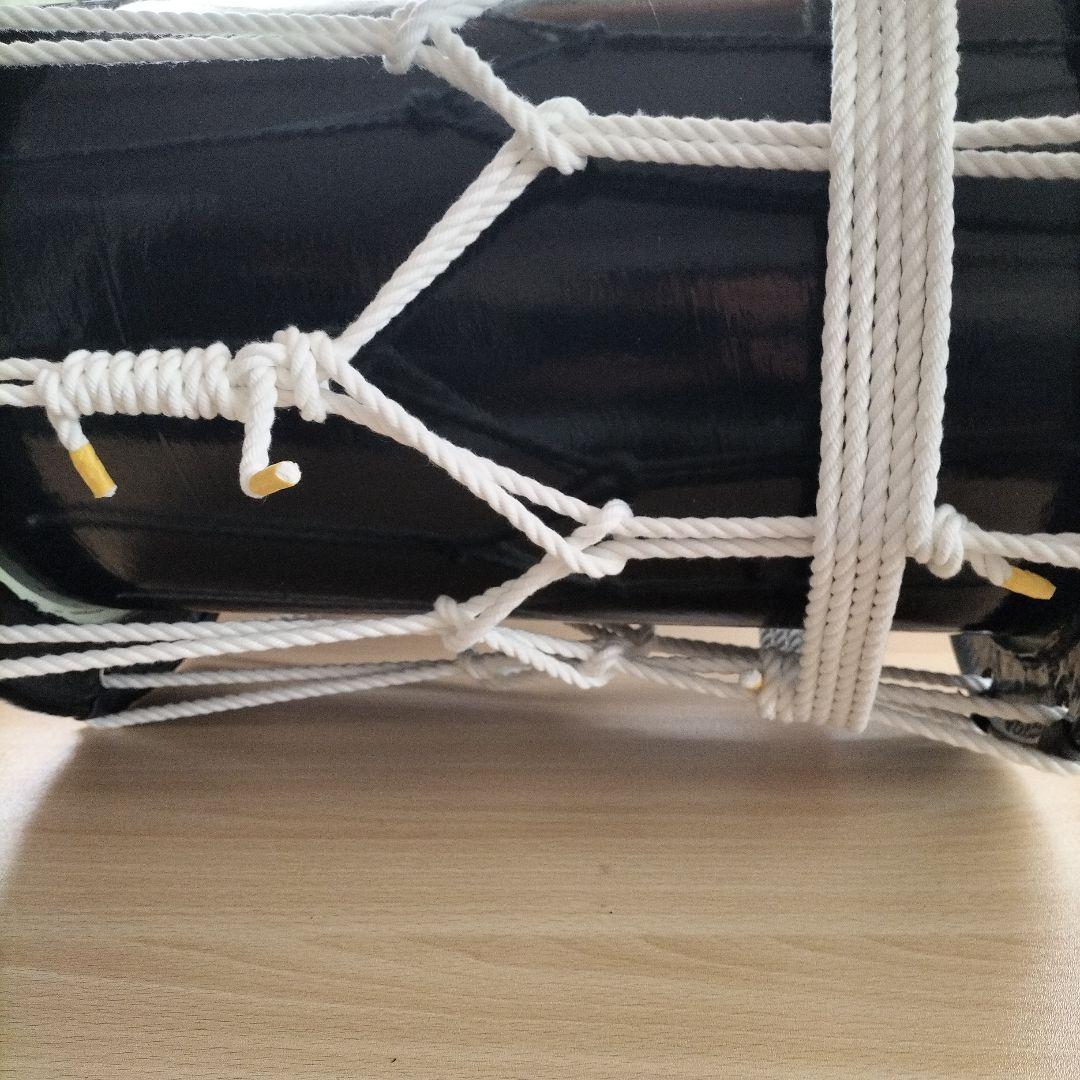 担ぎ太鼓　締太鼓　和太鼓 　天然皮革　ストラップ付き　中古品⑩