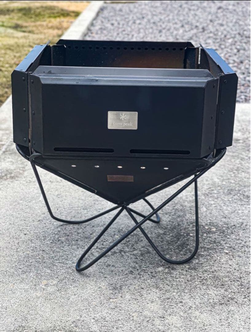 スノーピーク焚き火台L フローガ　ペレットシステム　ブラック　セット