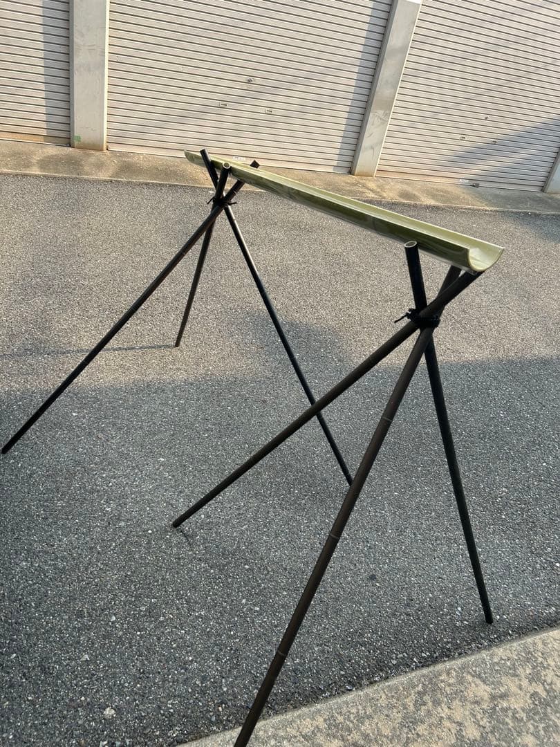 流しそうめん用プラスチック製竹 長さ1300×φ80半割　4枚セット