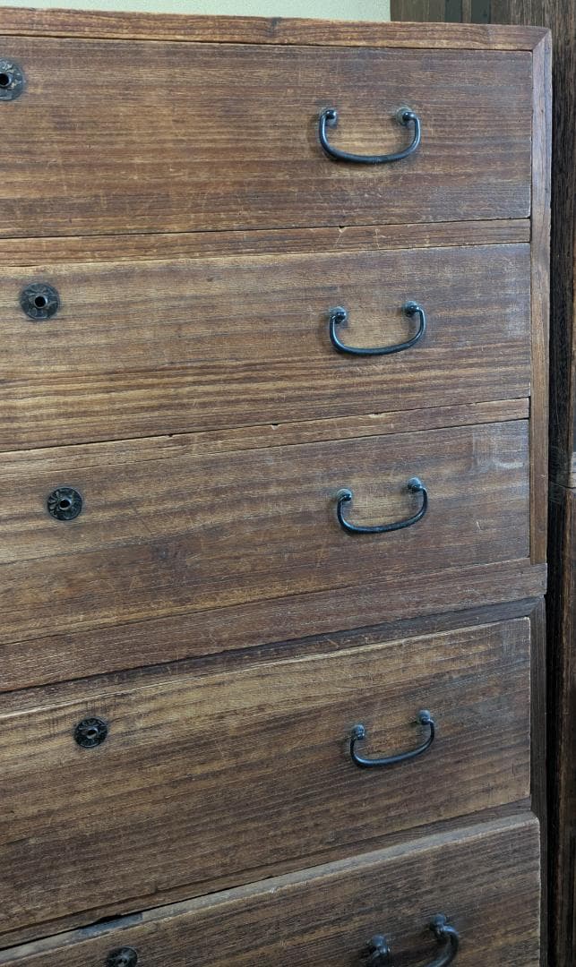 【引取価格】昭和レトロな箪笥　 五段　アンティーク