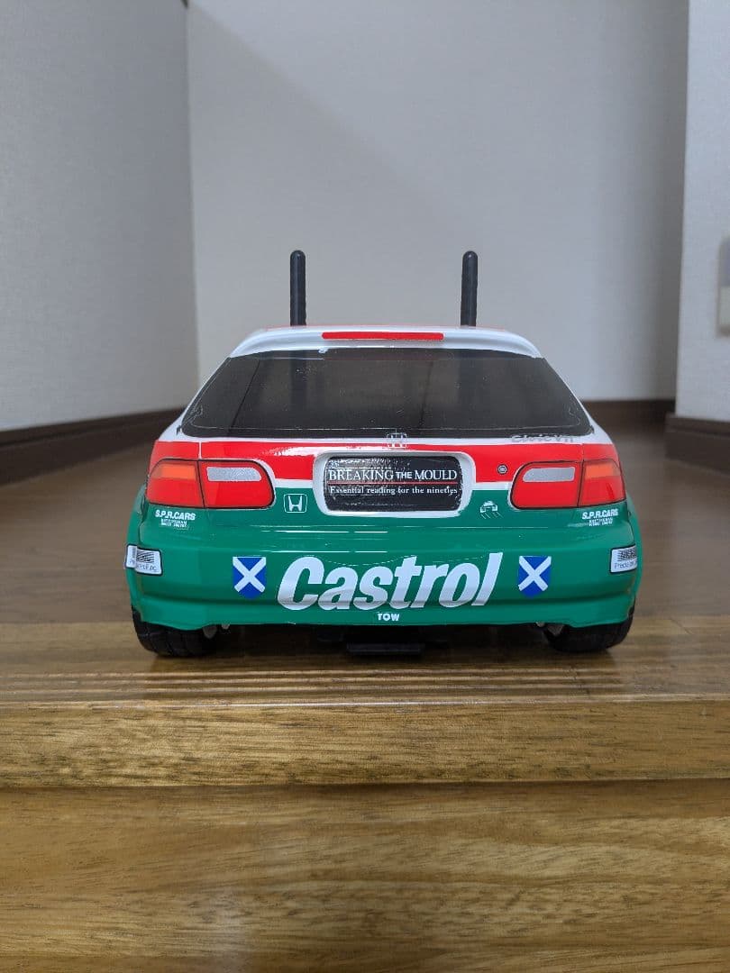 タミヤ カストロール HONDA シビック VTi (FF03) サーボ付