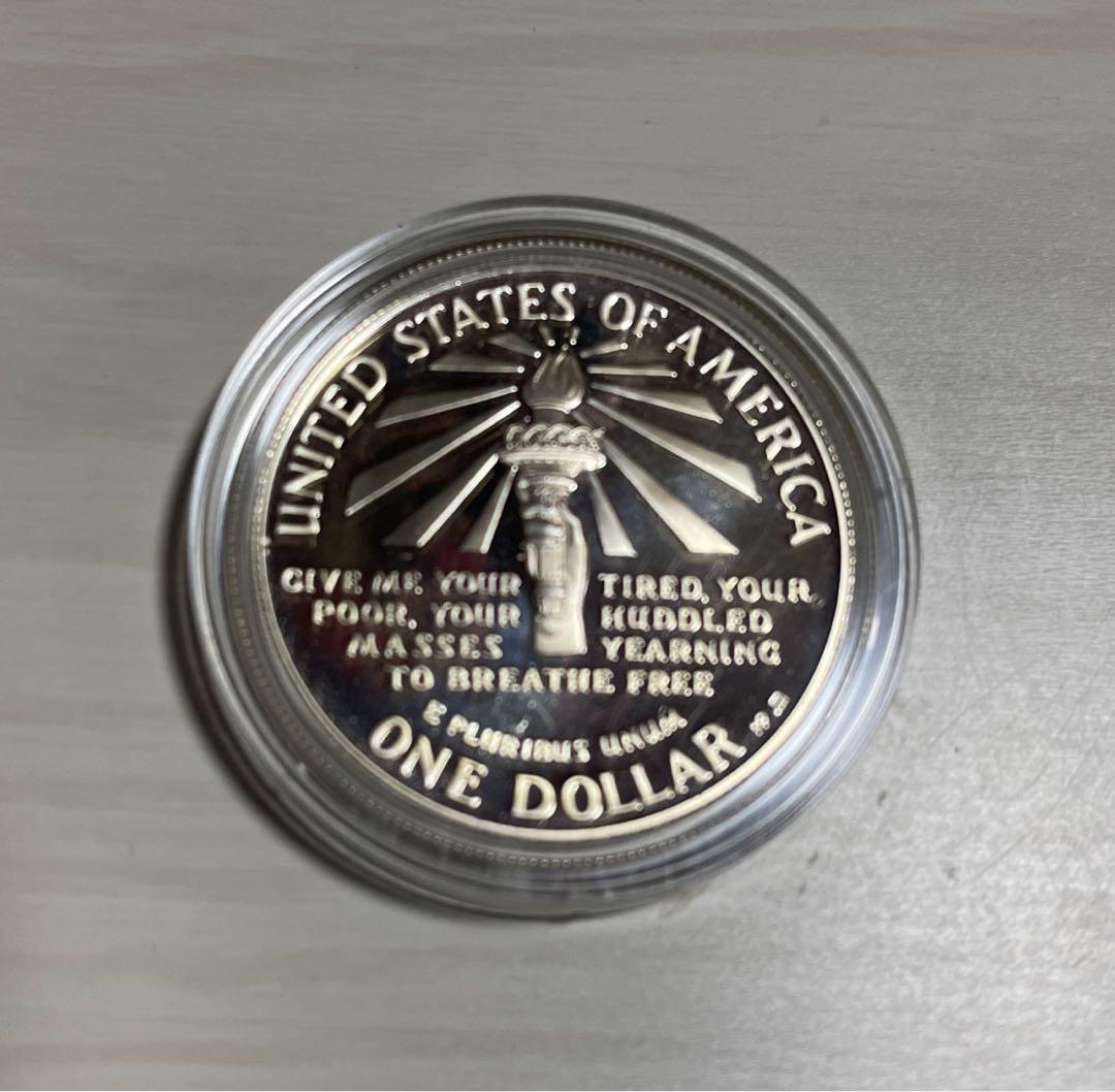 1986年　エリス島　自由の女神　記念硬貨