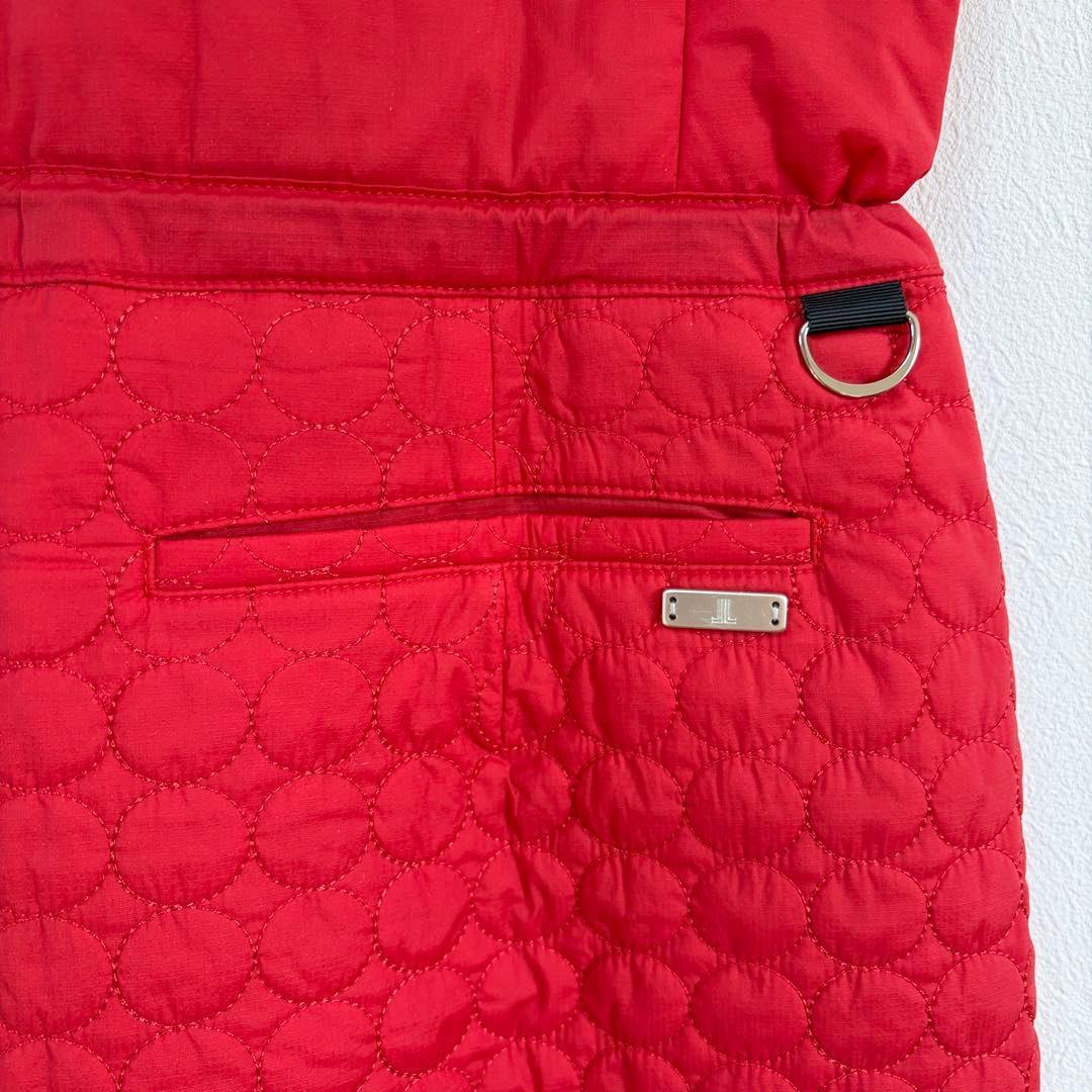 美品！ランバンスポール38 フード付キルティング中綿　裏地蓄熱保存ワンピース