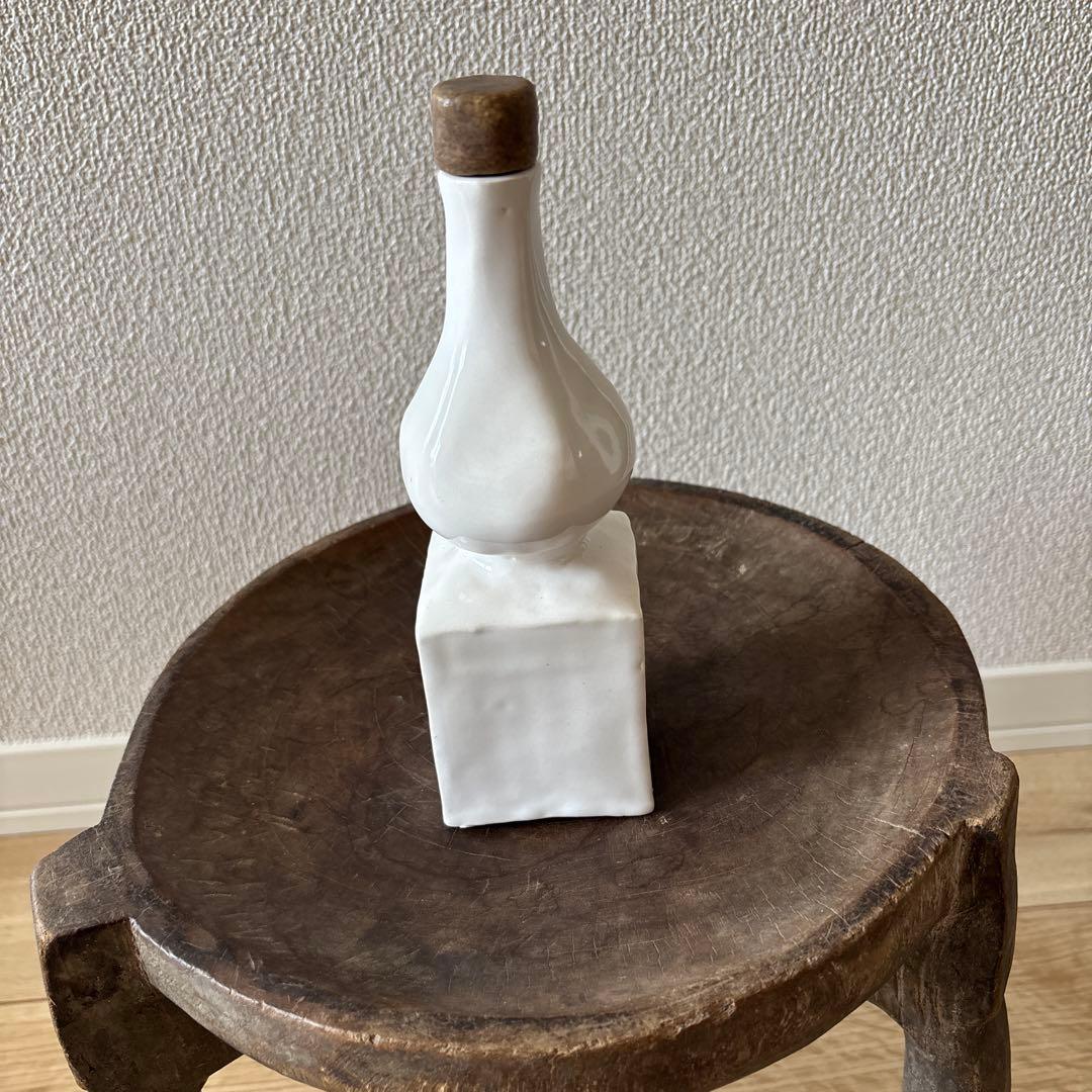 内田鋼一氏作 白釉酒器