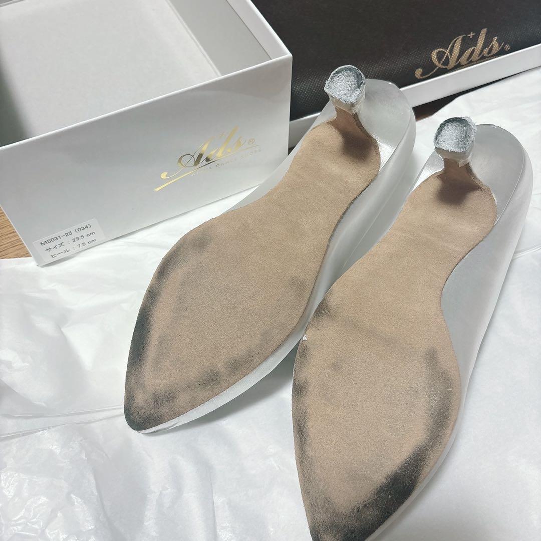 Ads ボールルーム シューズ 23.5cm ホワイト