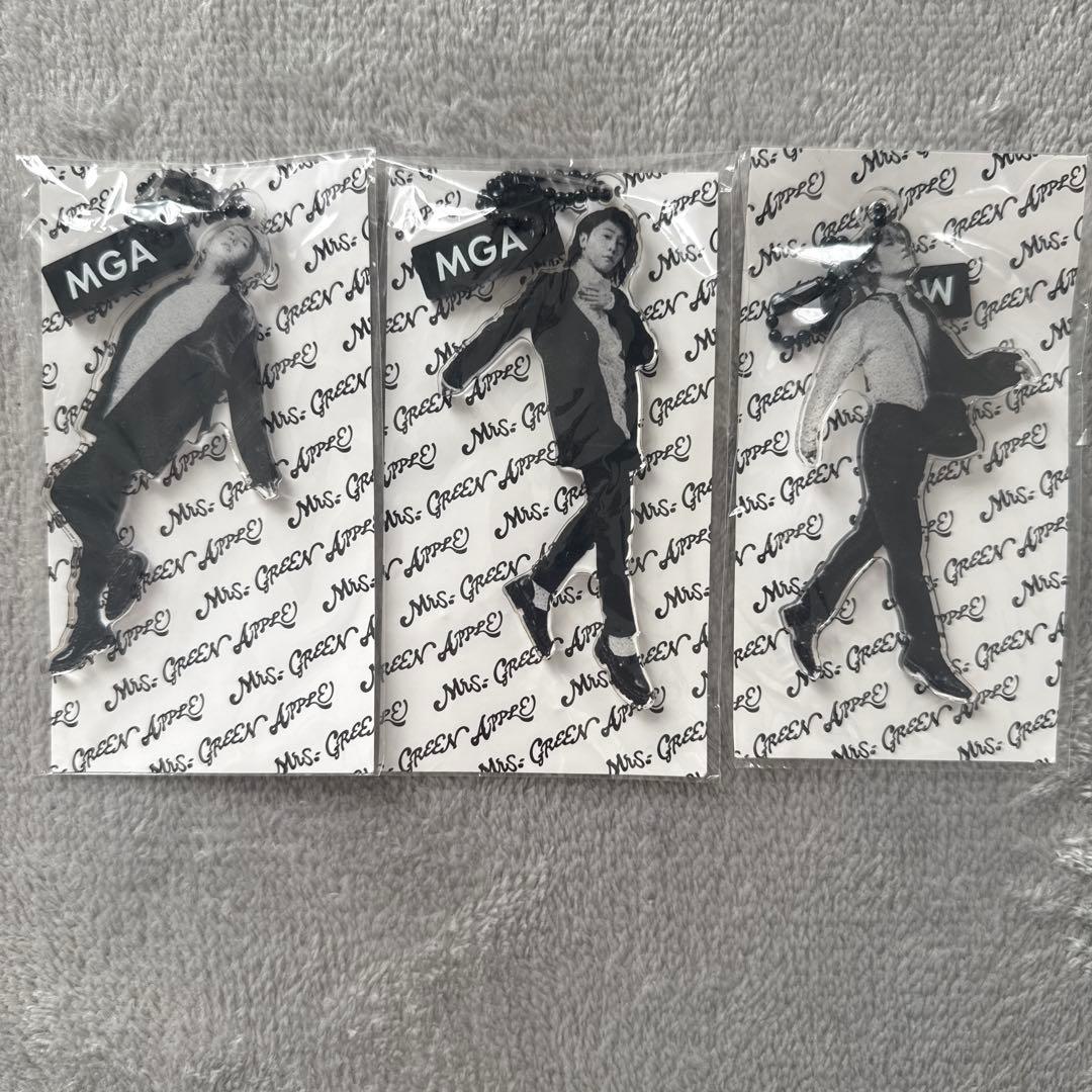 Mrs. GREEN APPLE ポップアップ アクリルキーホルダー 3個セット