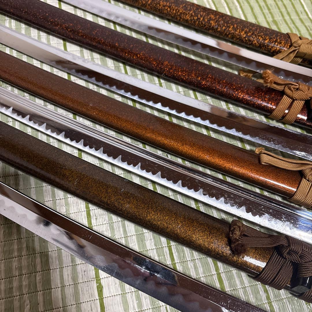 模造刀　模擬刀　武士　侍　伝統工芸　剣　ソード　太刀　　鞘　鍔　4本