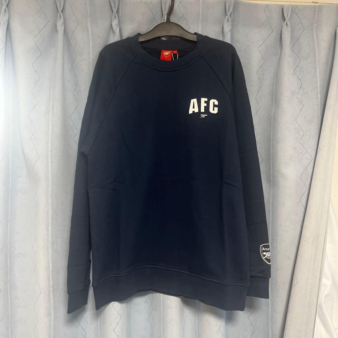 【公式ライセンス】アーセナルFC ビッグロゴ スウェット ネイビー Lサイズ