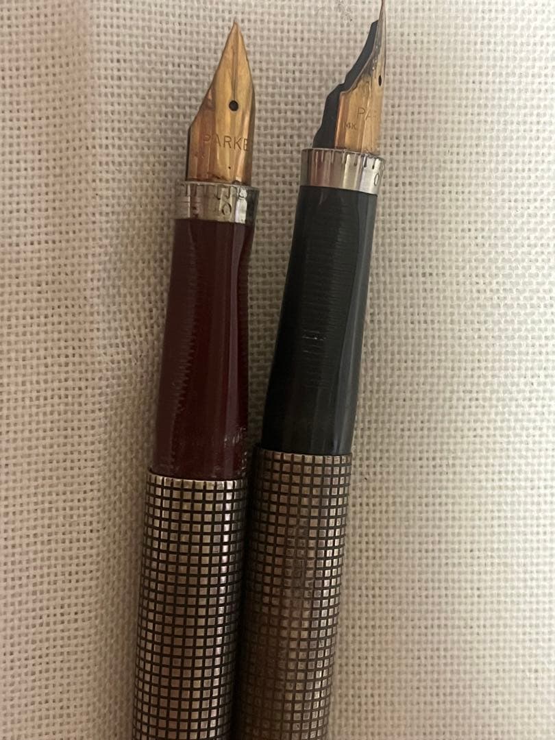 パーカー 万年筆 2本セット メッシュデザイン