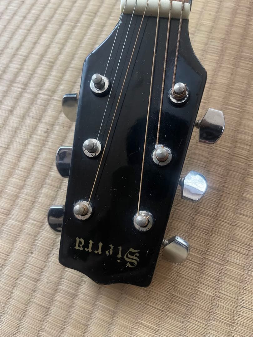 Sierra kaman ブラックアコースティックギター TAMARIN搭載