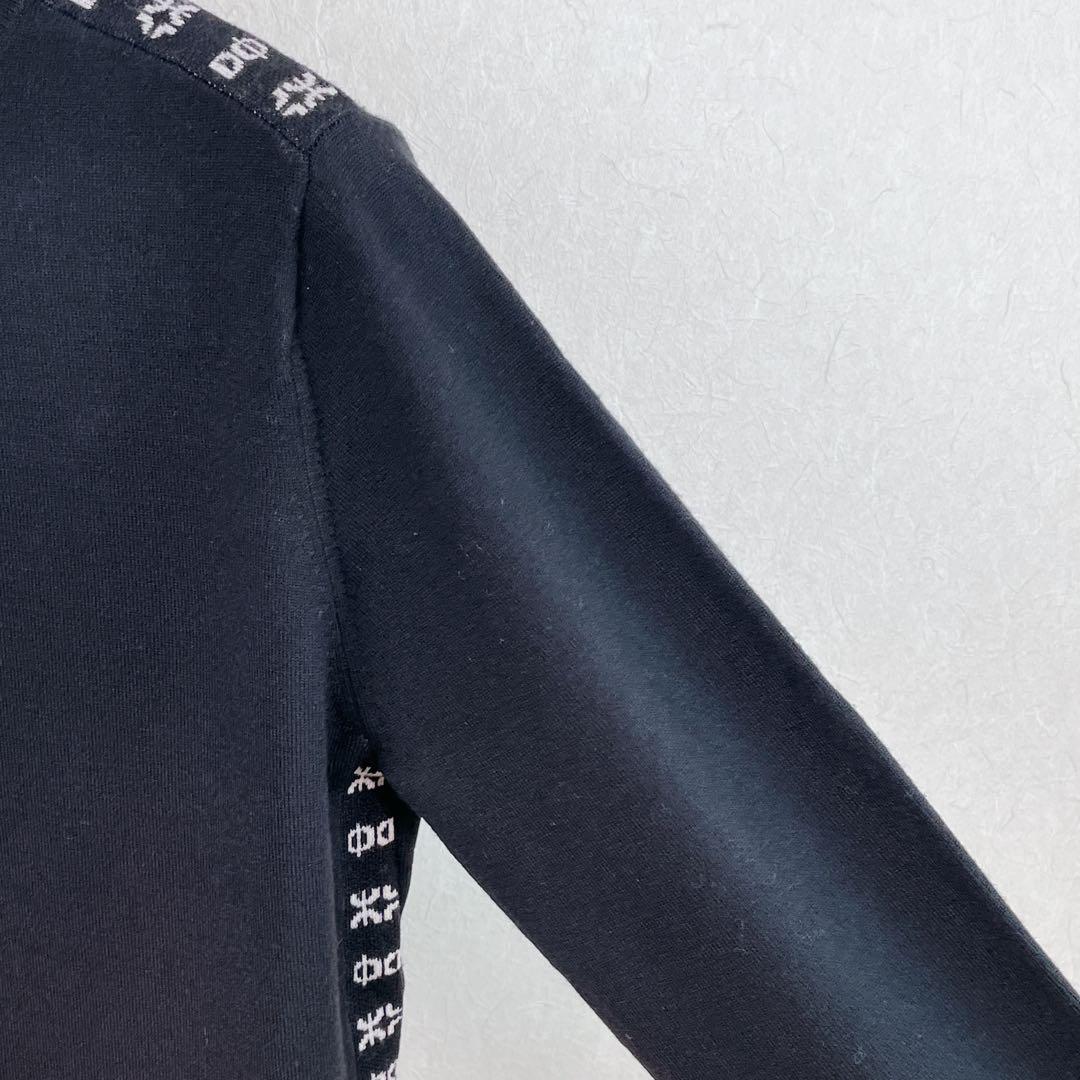 【新品未使用 スタジオピッコーネ】ピコ柄ふわふわウール素材リブニット38号